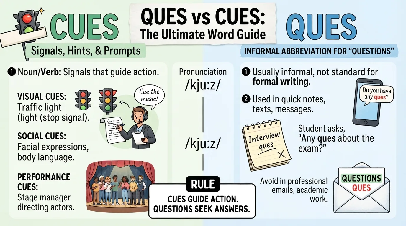 Ques or Cues
